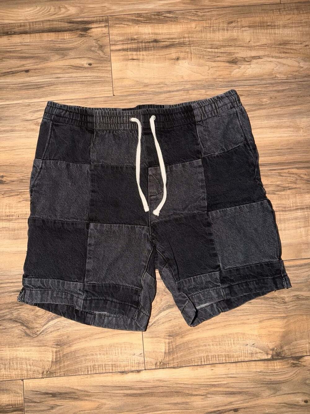 PacSun Patchwork Volley Denim Shorts